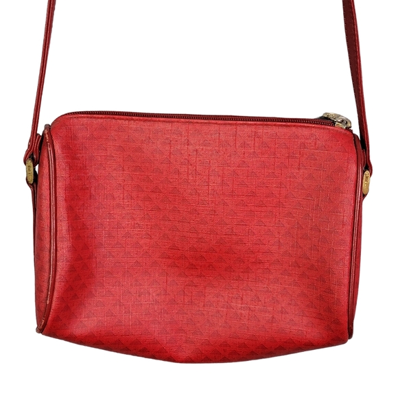 Liz Claiborne Vintage Red Crossbody Shoulder Bag Women's Purse Red - Picture 11 of 15